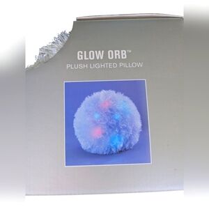 Brookstone Glow Orb Plush Lighted Pillow
